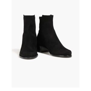 STUART WEITZMAN Easyon Reserve suede and neoprene ankle boots